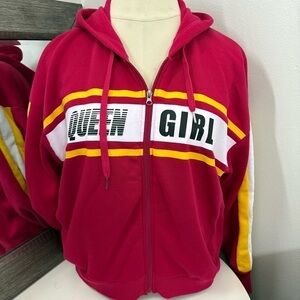 New Look Vibrant “Queen Girl” Fleece Jacket